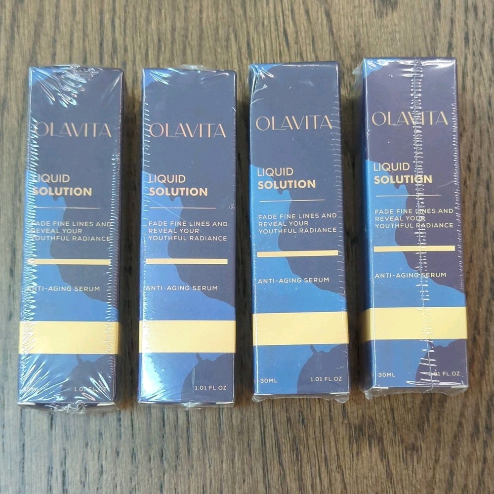 OLAVITA Liquid Solution Anti Aging Serum 30 ml 1.01‎ oz Lot of 4 pack Brand new